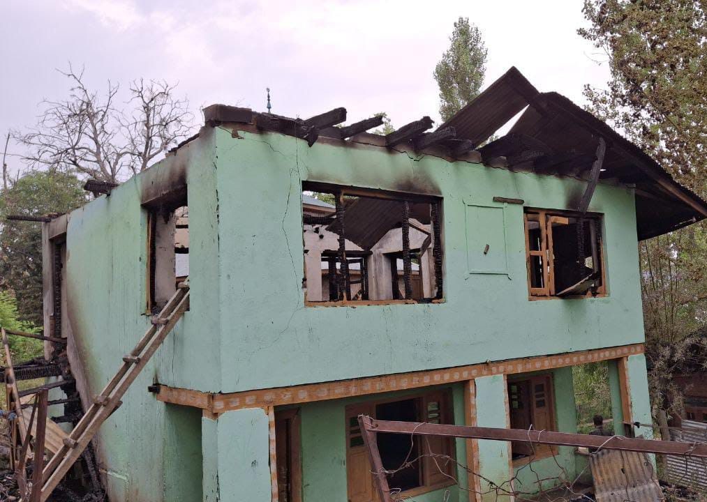 'Madrassa gutted in Budgam fire'